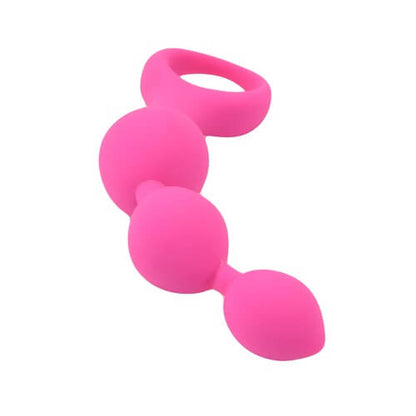 Loving Joy Triple Ripple Anal Beads-Pink - Allure Adornments