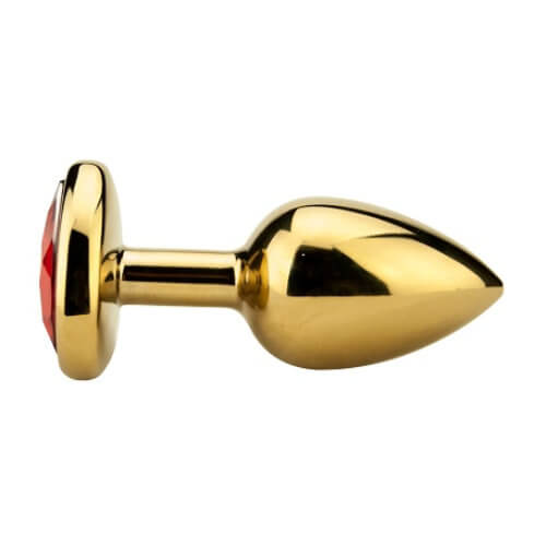 Precious Metals Heart Shaped Butt Plug-Gold - Allure Adornments